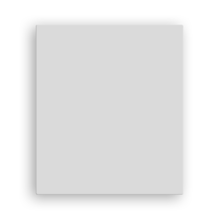 Basisbord met HAAKS omgezette rand - type 3:4 - rondom gepoedercoat