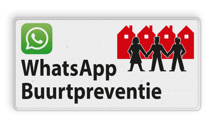 Verkeersbord L209d WhatsApp Buurtpreventie - 01