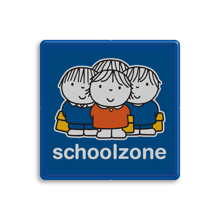 Attentiebord Dick Bruna - schoolzone - LV.AB.G8