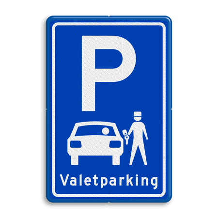 Parkeerbord type E08 Valetparking - parkeerservice