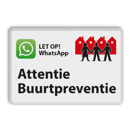 Verkeersbord L209f WhatsApp Buurtpreventie - 03