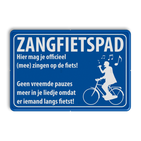 Informatiebord zangfietspad - ontwerp Mapije Herik