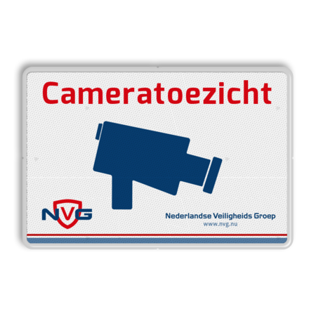 Verkeersbord cameratoezicht in huisstijl - BP03a