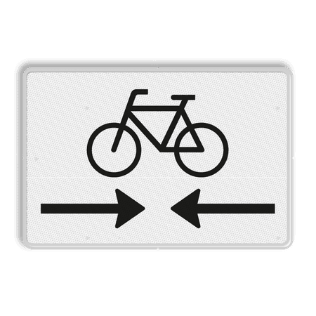 Verkeersbord RVV OB503OB02 - Onderbord - Kruising fietspad