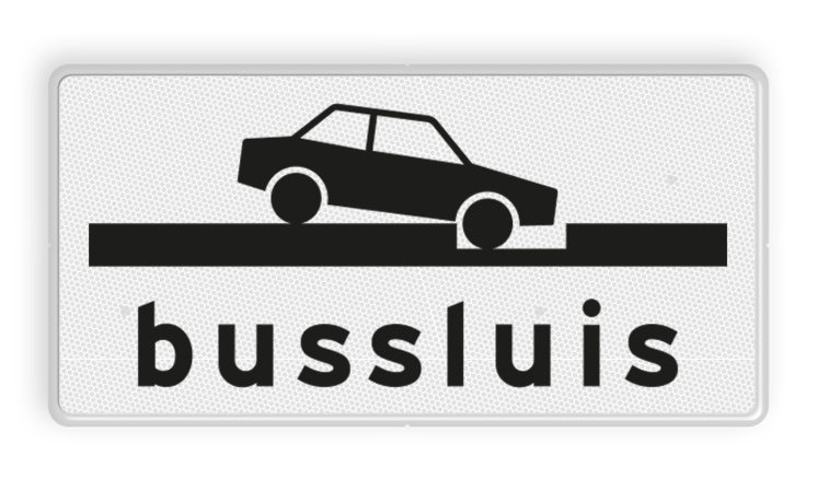 Verkeersbord RVV OB617 - Onderbord - Bussluis