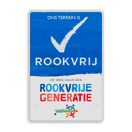 Informatiebord Rookvrij Speeltuin met logo