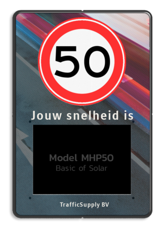 Achtergrondschild voor MHP50 Display - 600x900x25mm