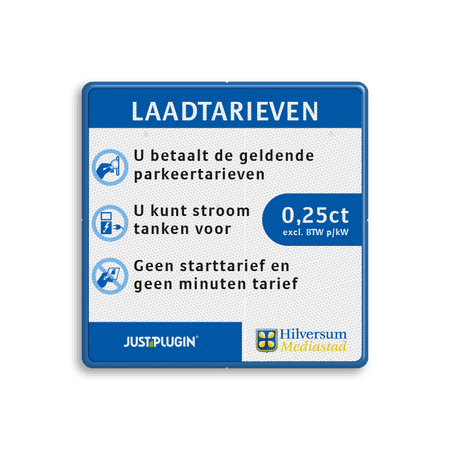 Informatiebord Laadtarieven - HustPlugin