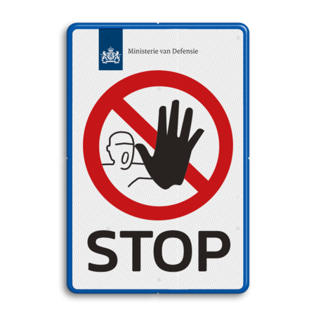 Entreebord STOP-BORD, toegang verboden in huisstijl