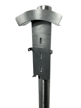 RVS Montagepaal voor Tesla Wall connector