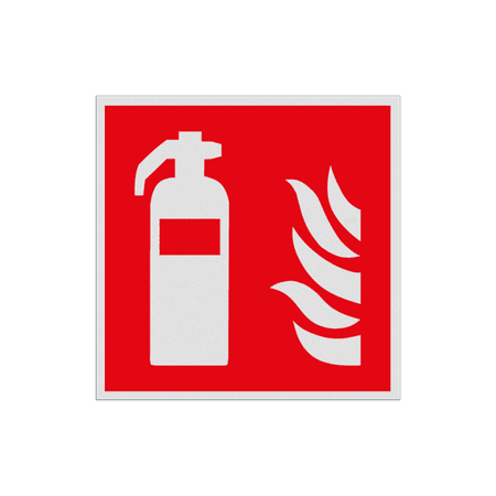 Reflecterende sticker of bord Pictogram F001 - Blusapparaat