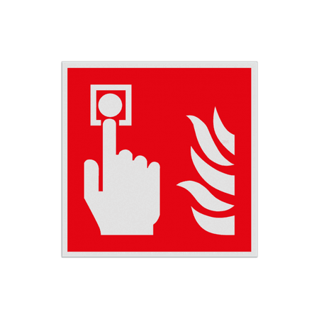 Reflecterende sticker of bord Pictogram F005 - Brandmelder