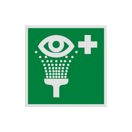 Reflecterende sticker of bord Pictogram E011 - Oogdouche