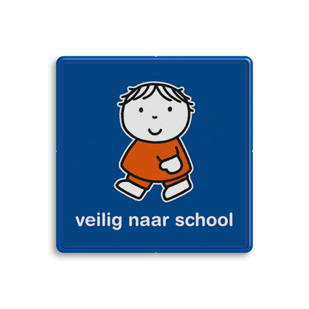 Attentiebord Dick Bruna - veilig naar school - LV.AB.G1