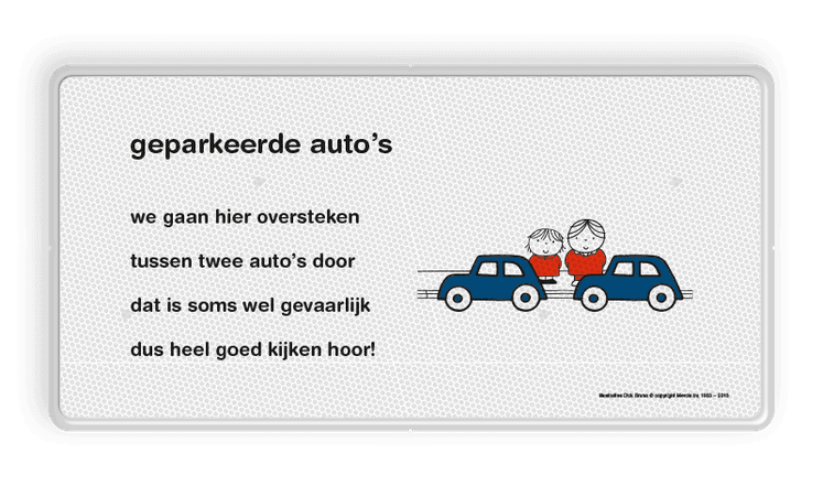 Lesbord Dick Bruna - geparkeerde auto's - LV.LB.B5