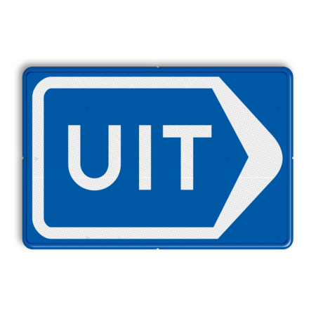 Verkeersbord RVV BB02r Uitgang afrit - reflecterend