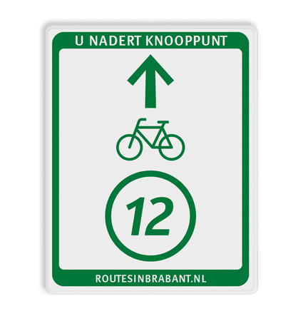 Knooppuntbord U Fietsroute DOR 300x380mm