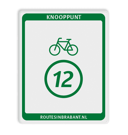 Knooppuntbord Knp Fietsroute DOR 300x380mm