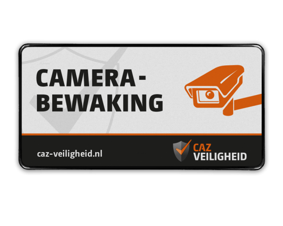 Camerabord rechthoek 2:1  reflecterend  - CAZ Beveiliging