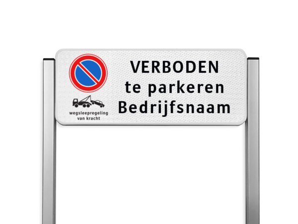 Parkeerplaatsbord unit TS3 - E01 + wsr + eigen tekst