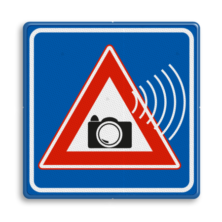 Roodlicht controle camerabewaking verkeersbord