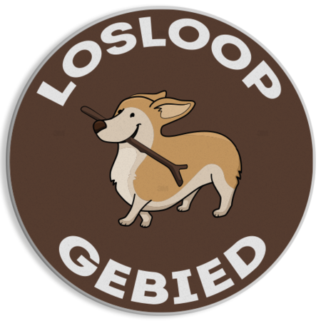 Verkeersbord - Losloopgebied honden