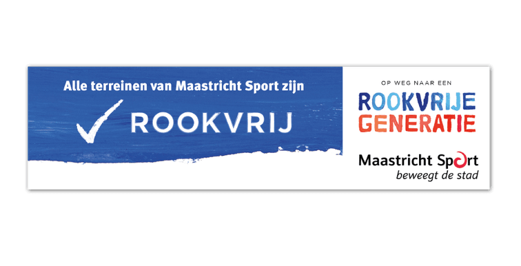 Reclamebord - Rookvrije generatie - met logo / eigen ontwerp