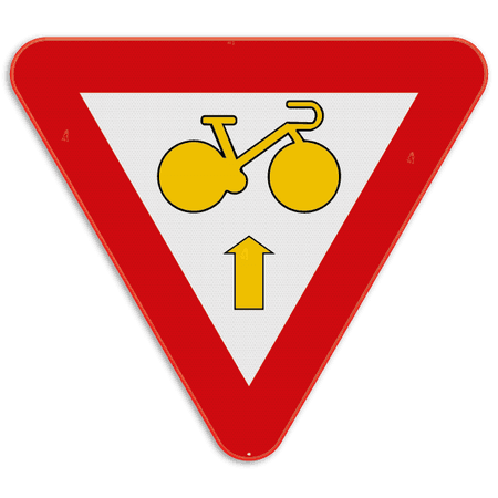 Verkeersbord SB250 B23 - Fietser rechtdoor