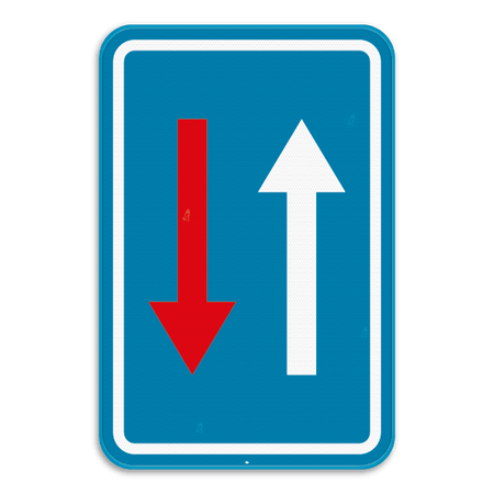 Verkeersbord SB250 B21 -Smalle doorgang