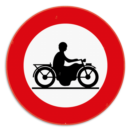 Panneau SB250 - C7 - Accès interdit aux conducteurs de motocyclettes