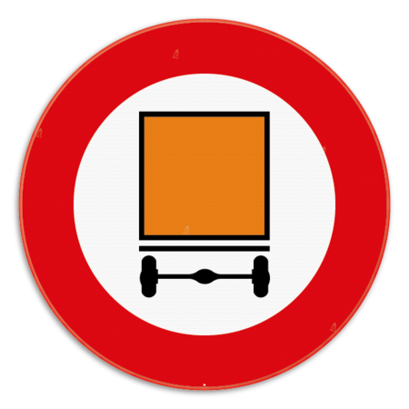 Panneau SB250 - C24a - Accès interdit aux conducteurs de véhicules transportant des marchandises dangereuses