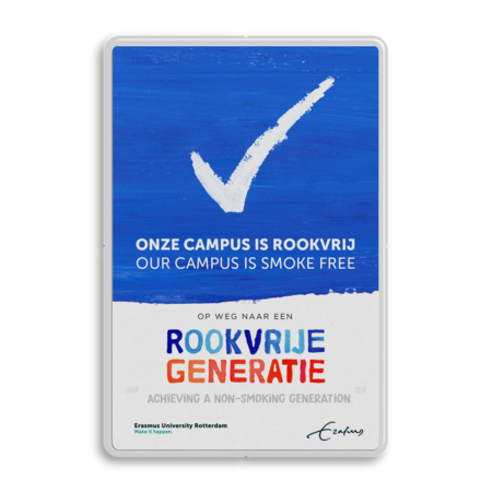 Rookvrij terrein - Smoke free - Op weg naar een Rookvrije generatie - met logo