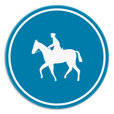 Panneau SB250 - D13 - Chemin obligatoire pour les cavaliers