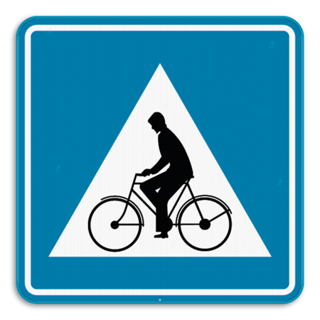 Panneau SB250 F50 - Passage pour conducteurs de bicyclettes et de cyclomoteurs à deux roues