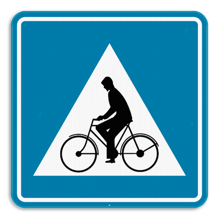 Verkeersbord SB250 F50 - Oversteekplaats fietsers