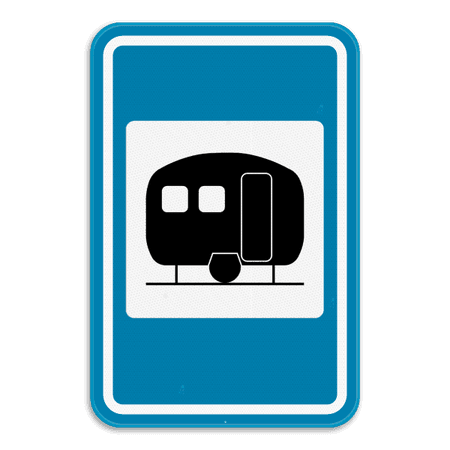 Verkeersbord SB250 F73 - Caravanterrein