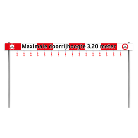 Doorrijhoogteportaal TS - Ligger 200mm - verzwaard profiel klasse 3