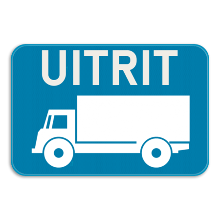 Verkeersbord SB250 G type III - Opgepast uitrit