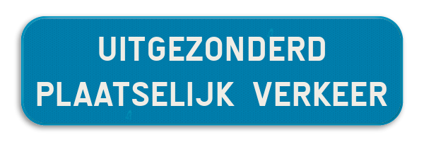 Verkeersbord SB250 G type IV - Beperking of verbod