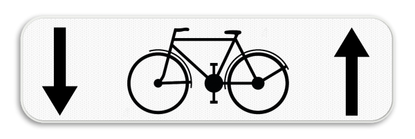 Panneau SB250 - M4 - Cyclistes autorisés dans les deux sens