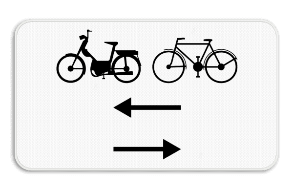 Panneau SB250 - M10 - Vélos et cyclomoteurs dans les deux sens de la route