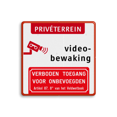 Camerabewaking - Prive terrein - Art. 87.8 België