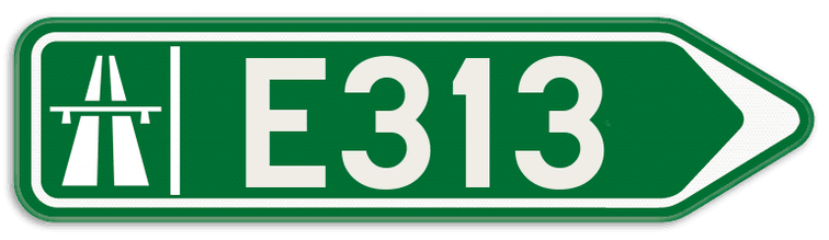 Verkeersbord SB250 F31 - Wegwijzer autostrade Rechts