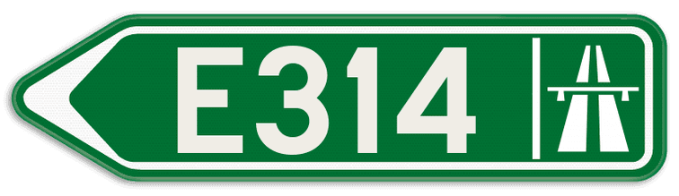 Verkeersbord SB250 F31 - Wegwijzer autostrade Links