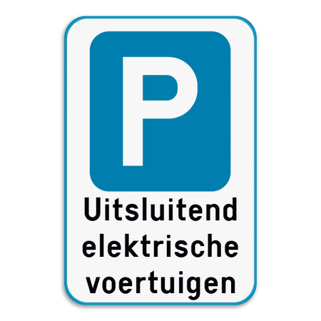 Parkeerbod uitsluitend elektrische voertuigen