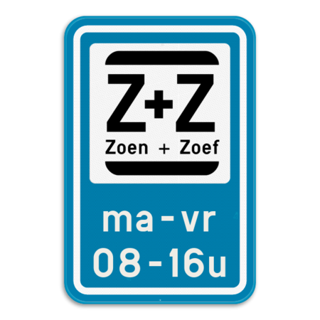 Parkeerbod Zoen&Zoef + eigen tekst