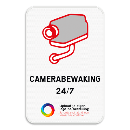 Camerabord - eigen tekst en logo