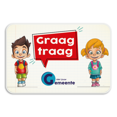 Informatiebord - Tom & Lily - Graag traag met logo