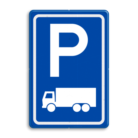 Verkeersbord RVV E08c - Parkeerplaats vrachtwagens