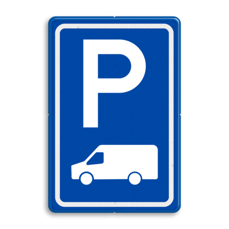 Verkeersbord RVV E08p - parkeerplaats transporter busje